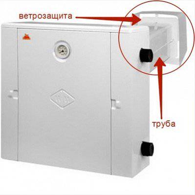 Комплект дымохода для парапетного котла Гелиос