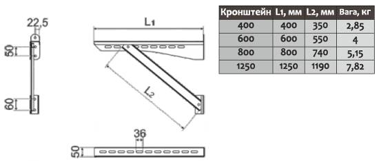 Кронштейн з нержавіючої сталі