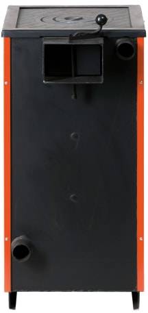 Твердопаливний котел MaxiTerm 12 кВт (з плитою, косе завантаження)