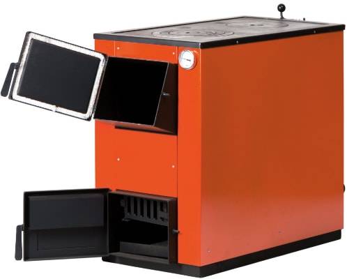 Твердопаливний котел MaxiTerm 20 кВт (з варильною поверхнею)