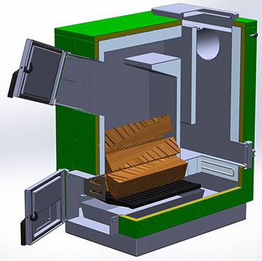 Твердопаливний котел MaxiTerm Люкс 22